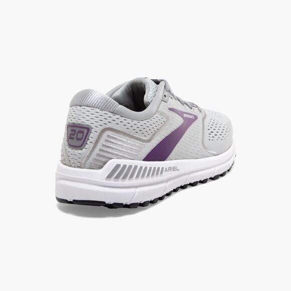 Brooks Ariel ’20 Oyster Alloy Grape Running Walking Shoes Women’s 8.5 Wide - Picture 3 of 14